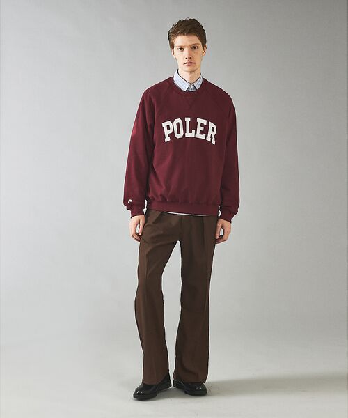 ABAHOUSE / アバハウス スウェット | 【POLER/ポーラー】COLLEGE RAGLAN CREW スウェット/カレ | 詳細27