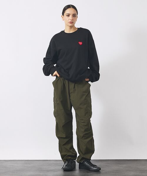 ABAHOUSE / アバハウス スウェット | 【POLER / ポーラー】HEART LOGO EMBROIDERY CREW | 詳細1