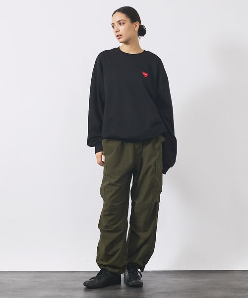 ABAHOUSE / アバハウス スウェット | 【POLER / ポーラー】HEART LOGO EMBROIDERY CREW | 詳細2