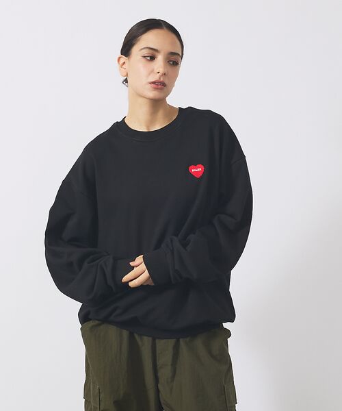 ABAHOUSE / アバハウス スウェット | 【POLER / ポーラー】HEART LOGO EMBROIDERY CREW | 詳細3