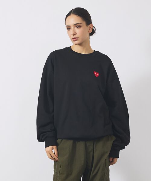 ABAHOUSE / アバハウス スウェット | 【POLER / ポーラー】HEART LOGO EMBROIDERY CREW | 詳細4