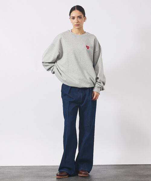 ABAHOUSE / アバハウス スウェット | 【POLER / ポーラー】HEART LOGO EMBROIDERY CREW | 詳細7