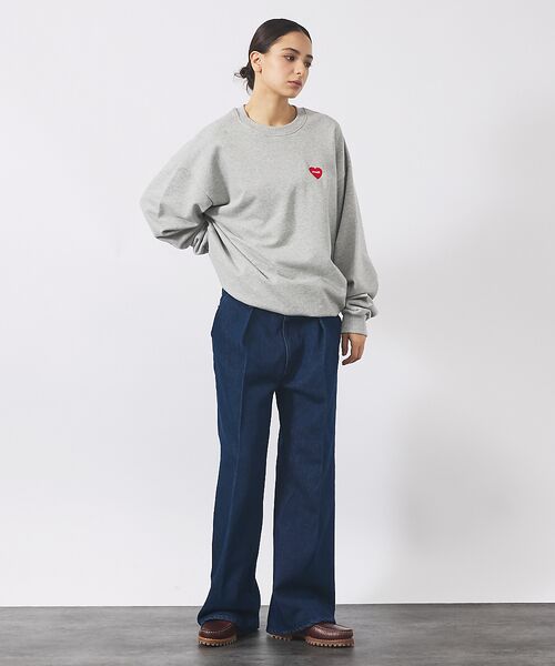 ABAHOUSE / アバハウス スウェット | 【POLER / ポーラー】HEART LOGO EMBROIDERY CREW | 詳細8