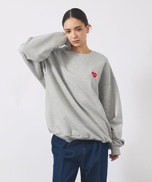 ABAHOUSE / アバハウス スウェット | 【POLER / ポーラー】HEART LOGO EMBROIDERY CREW | 詳細9