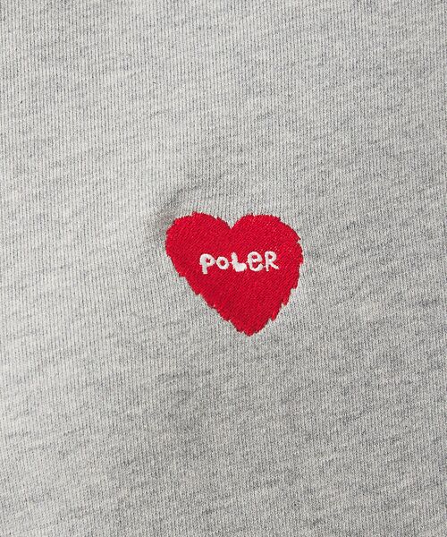 ABAHOUSE / アバハウス スウェット | 【POLER / ポーラー】HEART LOGO EMBROIDERY CREW | 詳細14