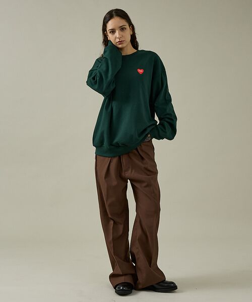 ABAHOUSE / アバハウス スウェット | 【POLER / ポーラー】HEART LOGO EMBROIDERY CREW | 詳細17