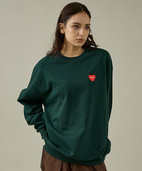 ABAHOUSE / アバハウス スウェット | 【POLER / ポーラー】HEART LOGO EMBROIDERY CREW | 詳細18
