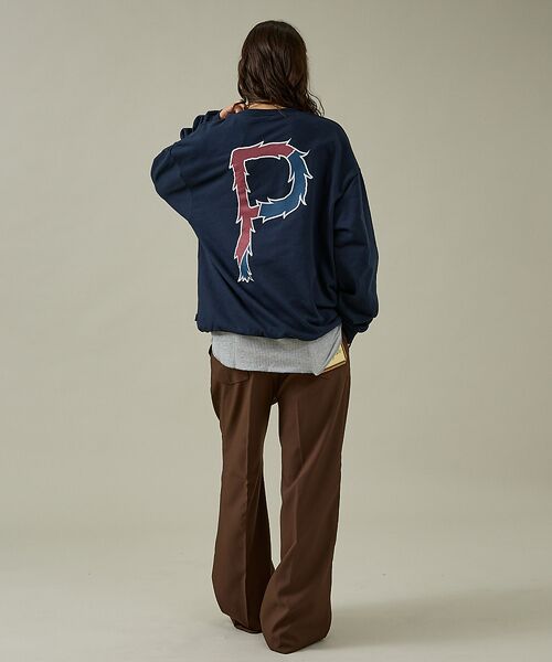 ABAHOUSE / アバハウス スウェット | 【POLER/ポーラー】BIG LOGO CREW/ビッグロゴ クルーネックスウ | 詳細5