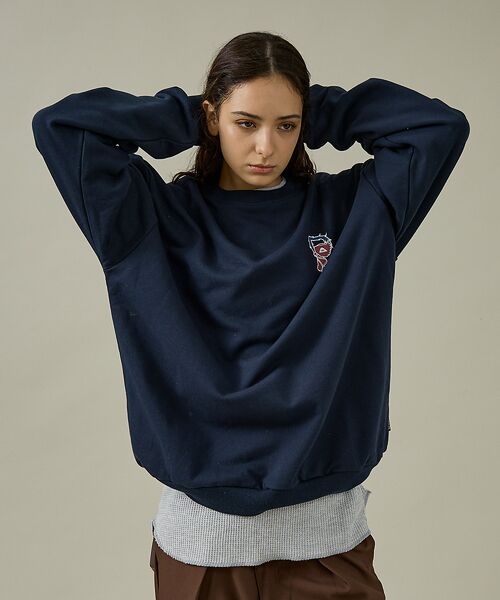 ABAHOUSE / アバハウス スウェット | 【POLER/ポーラー】BIG LOGO CREW/ビッグロゴ クルーネックスウ | 詳細9