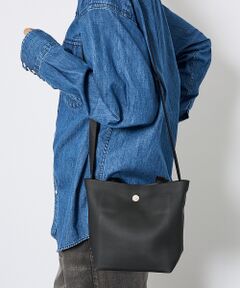 別注】Charles et Charlus シュリンクレザー 巾着バッグ