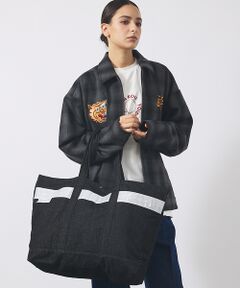 ABAHOUSE / アバハウス トートバッグ | 【WEEKENDER/ウィークエンダー】 SAFETY DENIM TOTE/デ