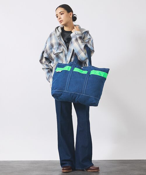 ABAHOUSE / アバハウス トートバッグ | 【WEEKENDER/ウィークエンダー】 SAFETY DENIM TOTE/デ | 詳細10