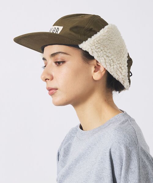 ABAHOUSE / アバハウス ハット | 【POLER / ポーラー】2WAY COTTON BOA FLAP CAP / | 詳細1