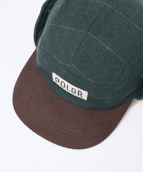 ABAHOUSE / アバハウス ハット | 【POLER / ポーラー】TWEED FLAP CAP / ツイード フラップ | 詳細8