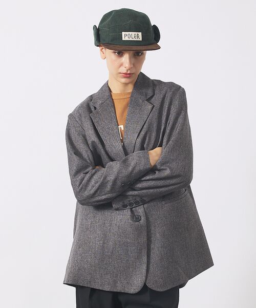 ABAHOUSE / アバハウス ハット | 【POLER / ポーラー】TWEED FLAP CAP / ツイード フラップ | 詳細4
