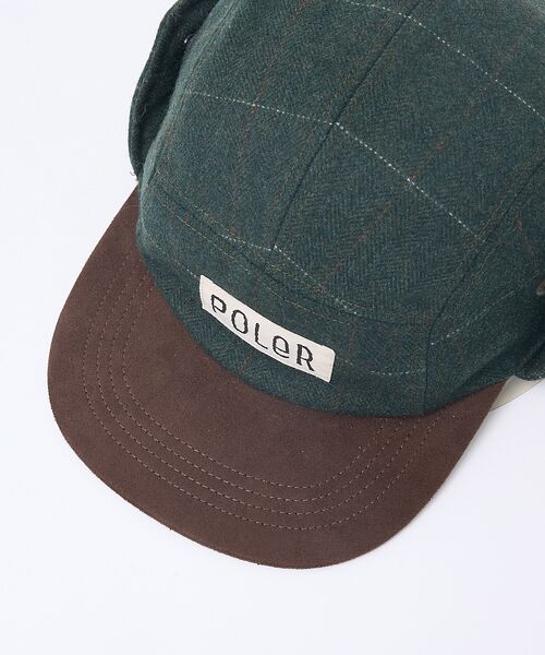 ABAHOUSE / アバハウス ハット | 【POLER / ポーラー】TWEED FLAP CAP / ツイード フラップ | 詳細8
