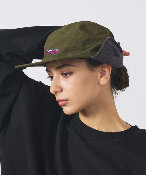 ABAHOUSE/アバハウス 【POLER / ポーラー】NYLON FLAP CAP / ナイロン フラップ カーキ F ABAHOUSE/アバハウス 【POLER / ポーラー】NYLON FLAP CAP / ナイロン フラップ カーキ F