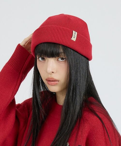 ABAHOUSE / アバハウス ハット | 【POLER / ポーラー】SHALLOW BEANIE / シャロー ビーニー（レッド）