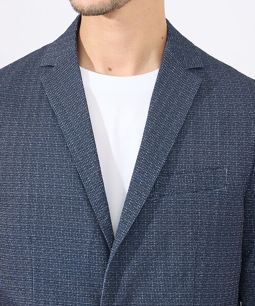 ABAHOUSE / アバハウス テーラードジャケット | 【上下2点セット / 軽量 / ハイパーストレッチ】ワッシャー プリント ジャケ | 詳細4