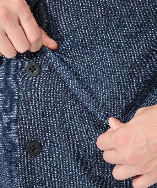 ABAHOUSE / アバハウス テーラードジャケット | 【セットアップ対応 / 軽量 / ハイパーストレッチ】ワッシャー プリント ジャ | 詳細11