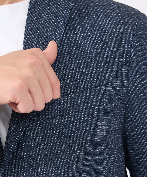 ABAHOUSE / アバハウス テーラードジャケット | 【セットアップ対応 / 軽量 / ハイパーストレッチ】ワッシャー プリント ジャ | 詳細7