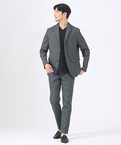 ABAHOUSE / アバハウス テーラードジャケット | 【セットアップ対応 / 軽量 / ハイパーストレッチ】ワッシャー プリント ジャ | 詳細15