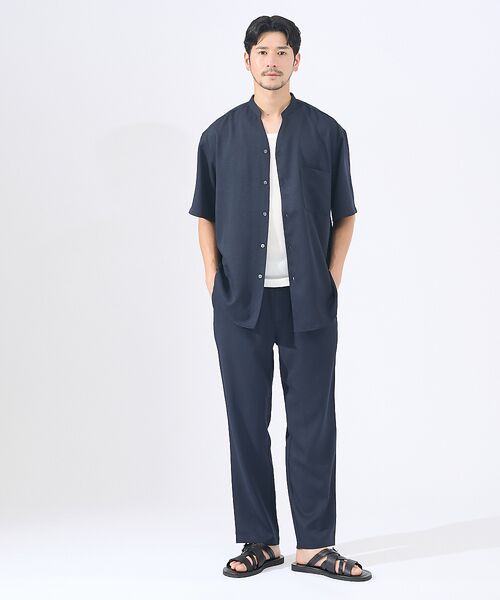 ABAHOUSE / アバハウス シャツ・ブラウス | 【AH ABAHOUSE/セットアップ対応】アムンゼン キーネック 半袖シャツ | 詳細18