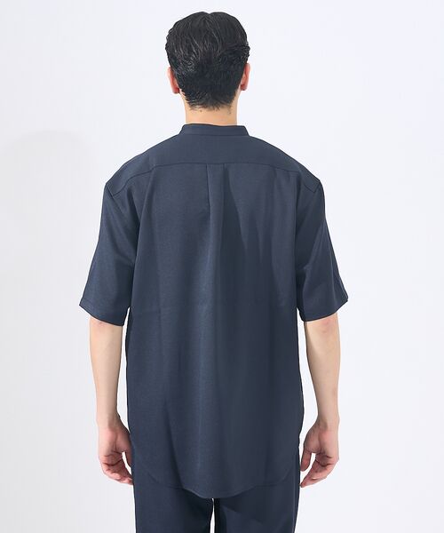 ABAHOUSE / アバハウス シャツ・ブラウス | 【AH ABAHOUSE/セットアップ対応】アムンゼン キーネック 半袖シャツ | 詳細11