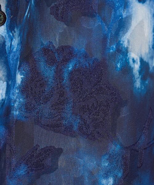 ABAHOUSE / アバハウス シャツ・ブラウス | 【AH ABAHOUSE】アブストラクト柄 シアーシャツ | 詳細1