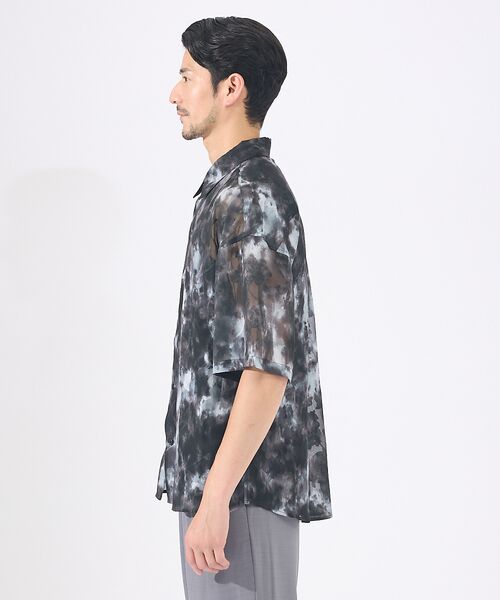 ABAHOUSE / アバハウス シャツ・ブラウス | 【AH ABAHOUSE】アブストラクト柄 シアーシャツ | 詳細6