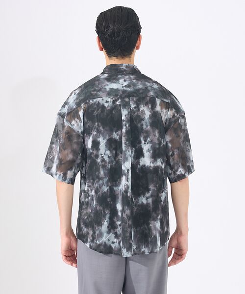 ABAHOUSE / アバハウス シャツ・ブラウス | 【AH ABAHOUSE】アブストラクト柄 シアーシャツ | 詳細7