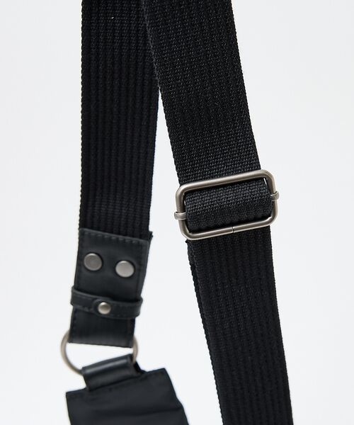 ABAHOUSE / アバハウス メッセンジャーバッグ・ウエストポーチ | 【L.E.D.BITES】アシンメトリーボディバッグ　ボンディングナイロン　B- | 詳細9