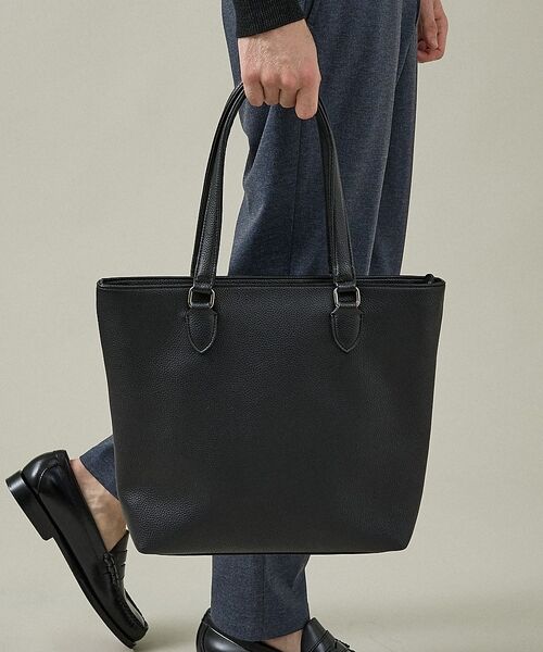 ABAHOUSE / アバハウス トートバッグ | 【WEB別注】シボレザー トートバッグ スマートサイズ / 13インチPC対応 | 詳細4