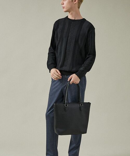 ABAHOUSE / アバハウス トートバッグ | 【WEB別注】シボレザー トートバッグ スマートサイズ / 13インチPC対応 | 詳細5