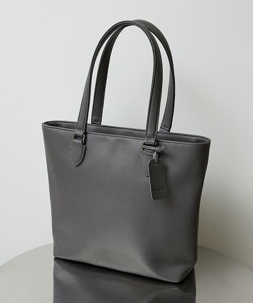 ABAHOUSE/アバハウス 【WEB別注】シボレザー トートバッグ スマートサイズ / 13インチPC対応 グレー F ABAHOUSE/アバハウス 【WEB別注】シボレザー トートバッグ スマートサイズ / 13インチPC対応 グレー F