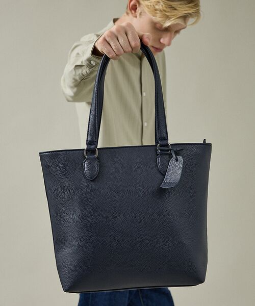 ABAHOUSE / アバハウス トートバッグ | 【WEB別注】シボレザー トートバッグ スマートサイズ / 13インチPC対応 | 詳細8