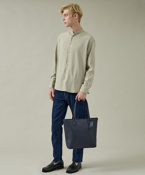 ABAHOUSE / アバハウス トートバッグ | 【WEB別注】シボレザー トートバッグ スマートサイズ / 13インチPC対応 | 詳細9