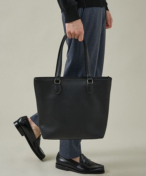 ABAHOUSE / アバハウス トートバッグ | 【WEB別注】シボレザー トートバッグ スマートサイズ / 13インチPC対応 | 詳細23