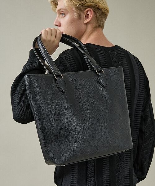 ABAHOUSE / アバハウス トートバッグ | 【WEB別注】シボレザー トートバッグ スマートサイズ / 13インチPC対応 | 詳細25