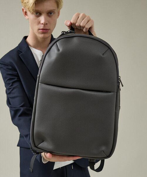 ABAHOUSE/アバハウス 【WEB別注】シボレザー スマートリュック / バックパック / 15.0イン グレー F ABAHOUSE/アバハウス 【WEB別注】シボレザー スマートリュック / バックパック / 15.0イン グレー F