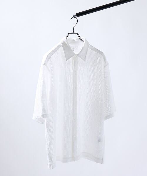 ABAHOUSE / アバハウス シャツ・ブラウス | メッシュジャガード　シアーシャツ / オーバーサイズ | 詳細2
