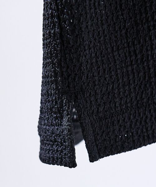 ABAHOUSE / アバハウス シャツ・ブラウス | メッシュジャガード　シアーシャツ / オーバーサイズ | 詳細13