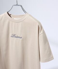 ABAHOUSE / アバハウス Tシャツ | レタリングステッチ刺繍　半袖Tシャツ