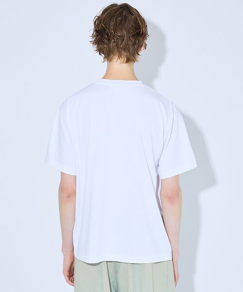 ABAHOUSE / アバハウス Tシャツ | レタリングステッチ刺繍　半袖Tシャツ | 詳細4