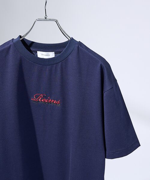 ABAHOUSE / アバハウス Tシャツ | レタリングステッチ刺繍　半袖Tシャツ | 詳細14