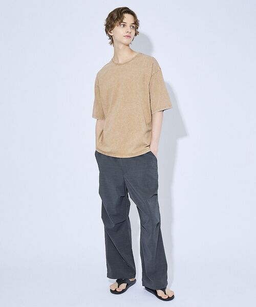 ABAHOUSE / アバハウス Tシャツ | 【ピグメント加工】クルーネック半袖Tシャツ | 詳細3