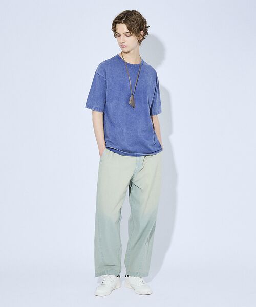 ABAHOUSE / アバハウス Tシャツ | 【ピグメント加工】クルーネック半袖Tシャツ | 詳細7