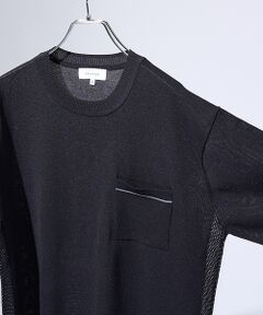 ABAHOUSE / アバハウス Tシャツ | メッシュニット シアーTシャツ/ サマーニット