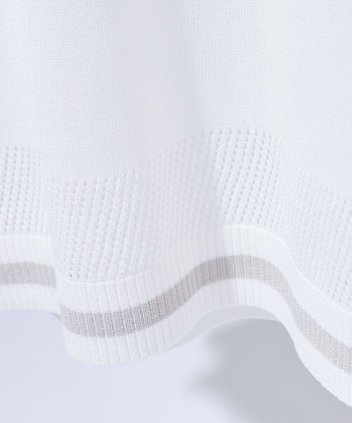 ABAHOUSE / アバハウス Tシャツ | メッシュニット シアーTシャツ/ サマーニット | 詳細1