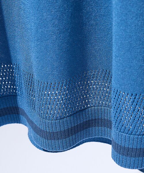 ABAHOUSE / アバハウス Tシャツ | メッシュニット シアーTシャツ/ サマーニット | 詳細3
